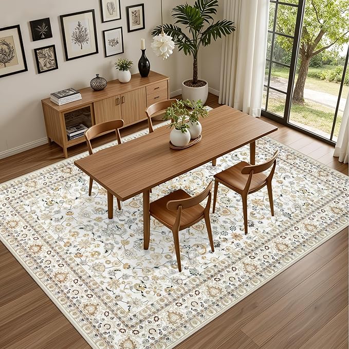 3x5 Area Rugs Living Room: Washable Vintage Rug - Image 5