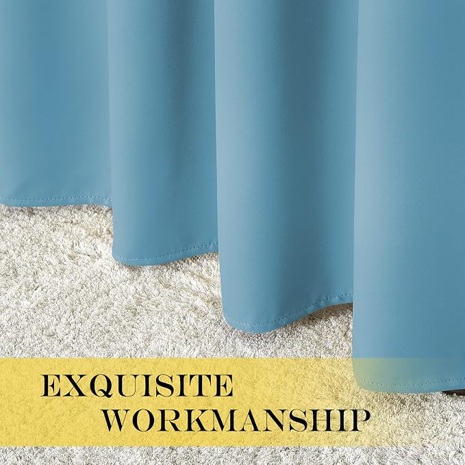 NICETOWN Blackout Curtains 54 Inches Long, Thermal Insulated Room Darkening - Image 5