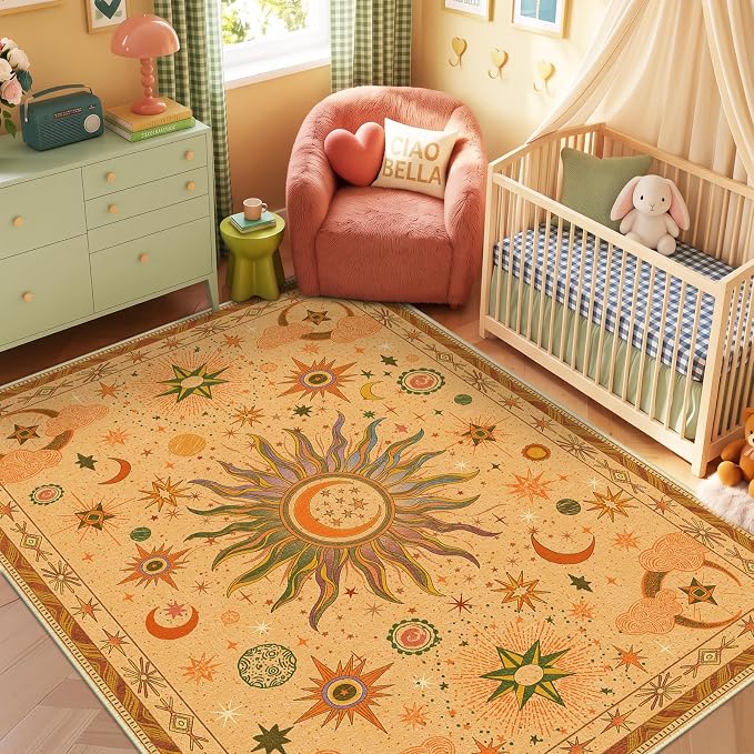 Vacuum-Friendly, 5x7 Washable Area Rug - Image 3