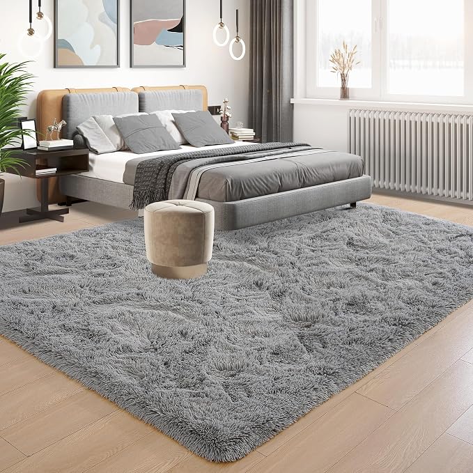 Super Soft Fluffy Rugs for Living Room, Area Rugs 8x10 for Bedroom, Modern - Image 3