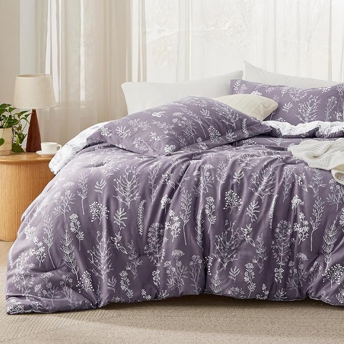 Bedsure Grayish Purple King Comforter Set by Unknown