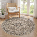 cotiled 5ft Round Living Room Area Rug, Traditional, Dining Room, and Home by COTILED