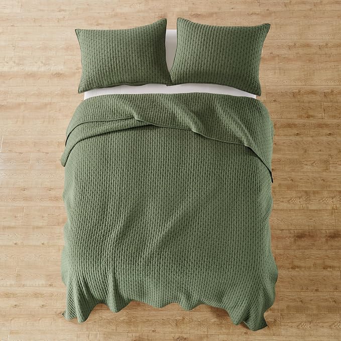 Levtex Home Cross Stitch Reversible King/Cal King Quilt Set and 2 Pillow Shams - Image 8