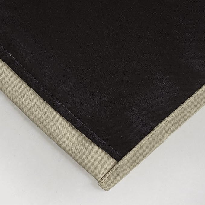 Beige Thermal 100% Blackout Curtains/52 x 95 Inch/Set of 2 Panels Room - Image 4