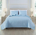 Chezmoi Collection Austin 3-Piece Oversized Bedspread Coverlet Set | Oversized by ChezmoiCollection