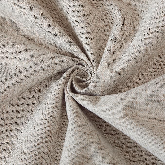 RYB HOME Pinch Pleated Full Blackout Curtains Linen Blended Window Curtains 96 - Image 4