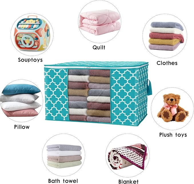 Storage Bags 100L 6Pack Clothes Organization and Storage Containers | Large - Image 8