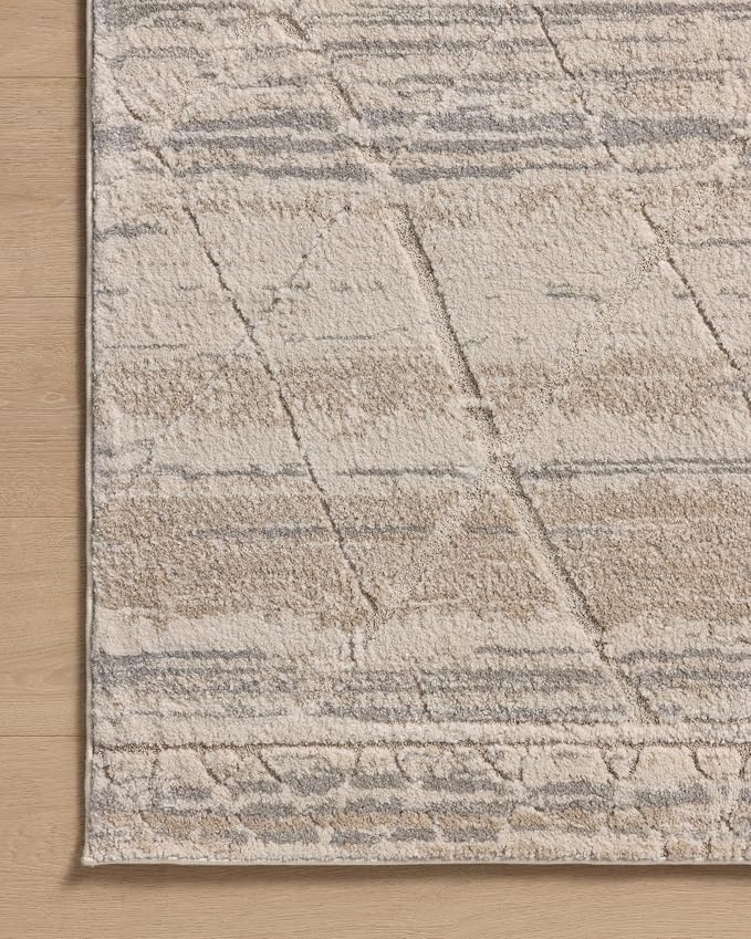 Loloi Amber Lewis Monty Ivory/Natural 6'-7" x 9'-3" Area Rug | MOT-02 Approx. - Image 7
