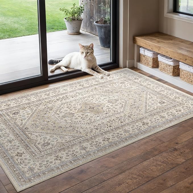 3x5 Washable Entryway Area Rug by Puino