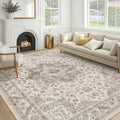cotiled 10x12 Area Rug for Living Room, Traditional, Light Brown | Soft by COTILED