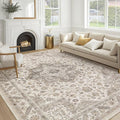 cotiled 6x9 Area Rug for Living Room, Traditional, Light Brown | Soft by COTILED