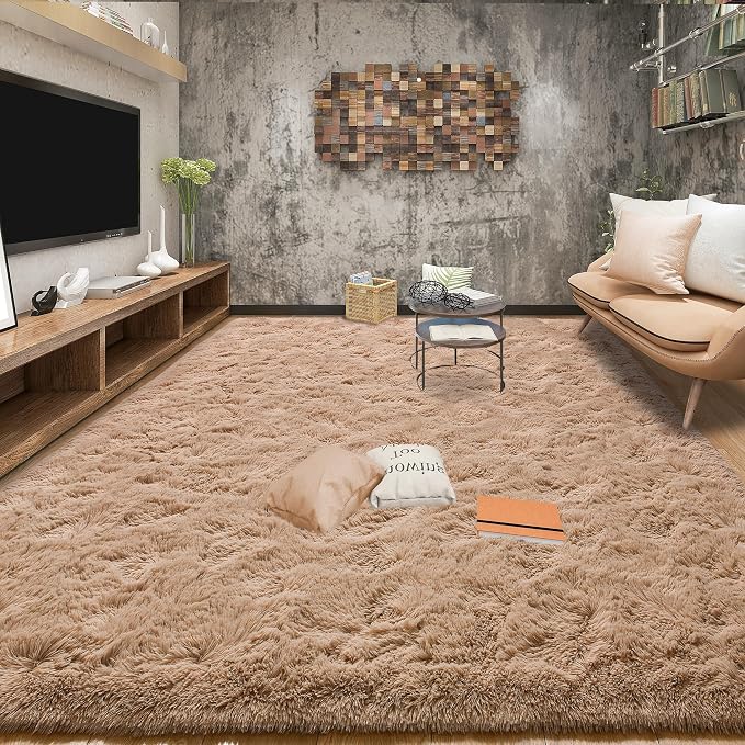 Area Rugs 9x12 for Living Room, Super Soft Fluffy Rugs for Bedroom, Modern by Tepook
