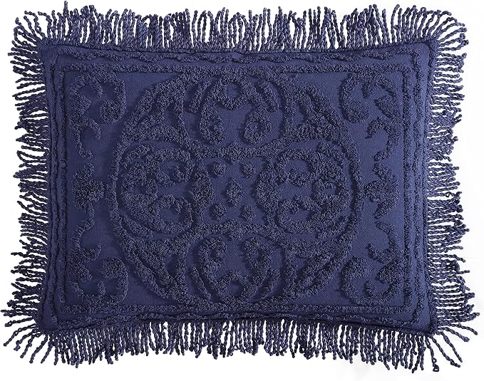 Beatrice Home Fashions Medallion King Cotton Chenille Sham, cozy plush 100% by BeatriceHomeFashions
