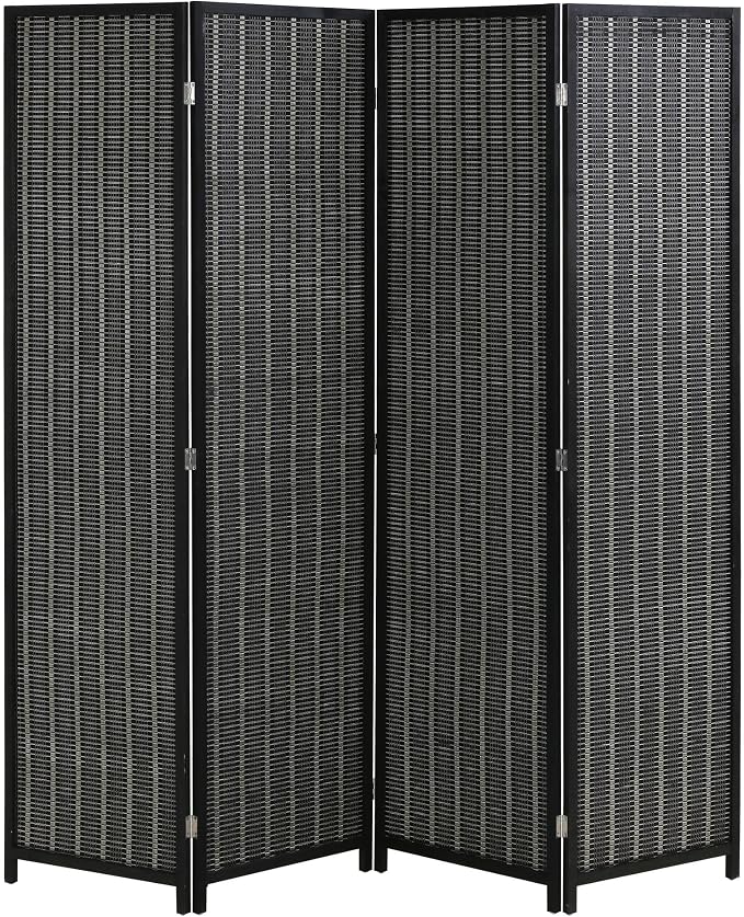 FDW Bamboo Room Divider Folding Privacy Screen 4 Panel 70 Inches High 17 Inches by FDW