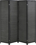 FDW Bamboo Room Divider Folding Privacy Screen 4 Panel 70 Inches High 17 Inches by FDW