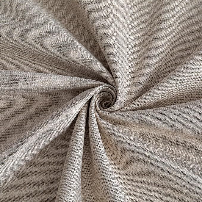 100% Blackout Curtains 90 inch Length 2 Panels Faux Linen Long Drapes - Image 7