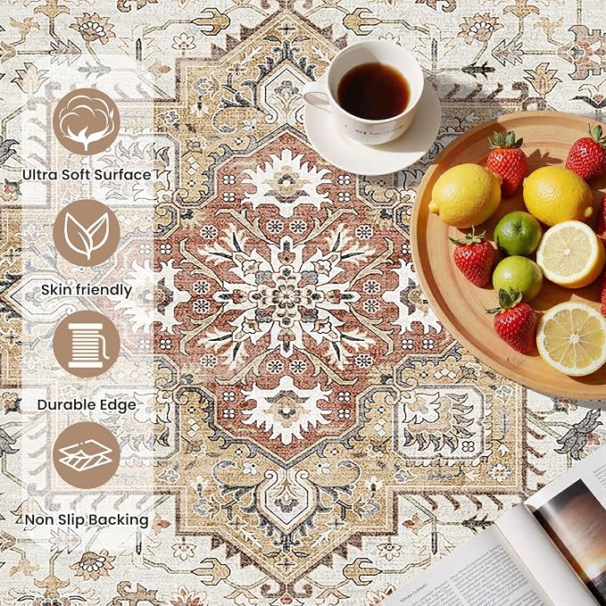 cotiled 3x5 Area Rug for Living Room, Traditional, and Laundry Room - Image 6