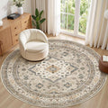 cotiled 8ft Round Living Room Area Rug, Traditional, Dining Room, and Home by COTILED