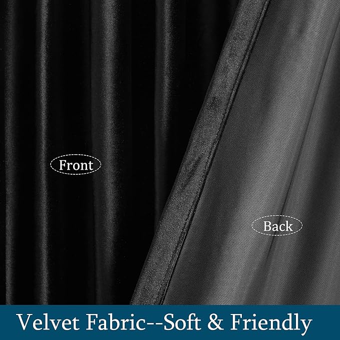 PRIMROSE Black Curtains 84 inch - Image 5