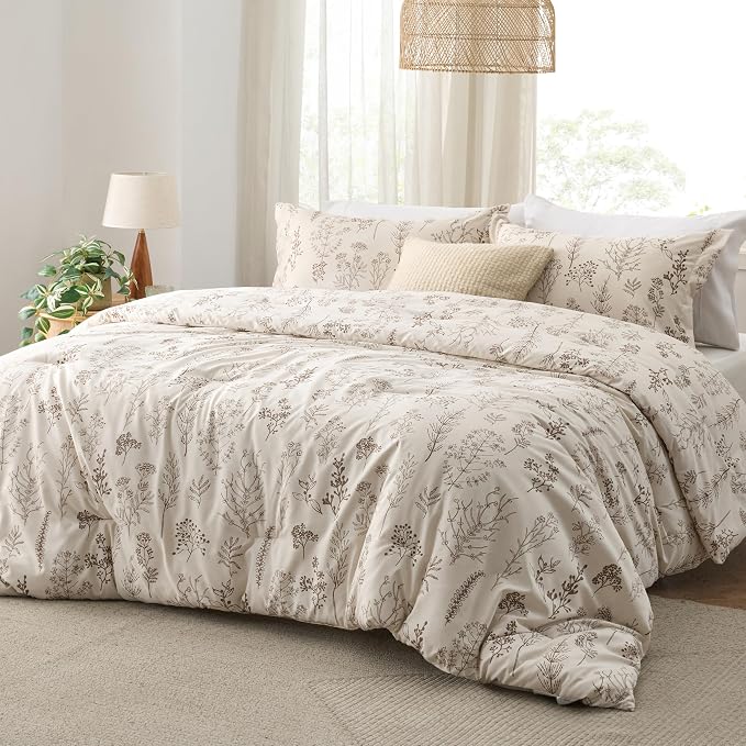 Bedsure Natural King Comforter Set - Image 2