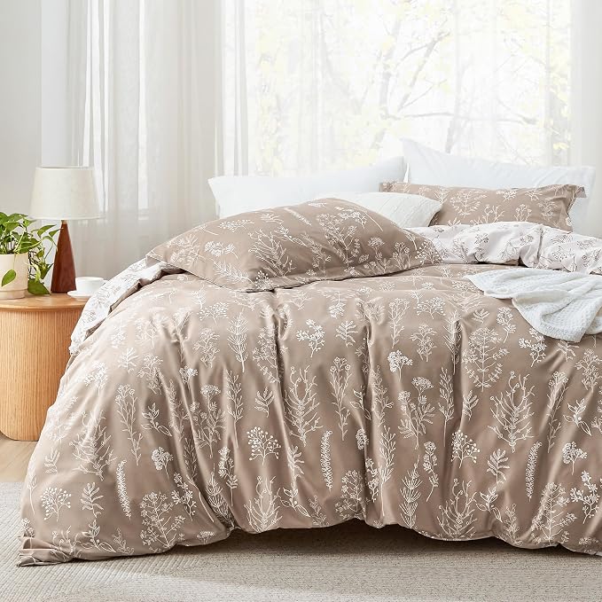 Bedsure Light Taupe King Comforter Set by Unknown