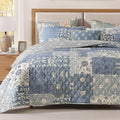 Twin Quilt Set-2 Pieces Soft Twin Bedspread Floral Patchwork Quilt | by CASAAGUSTO