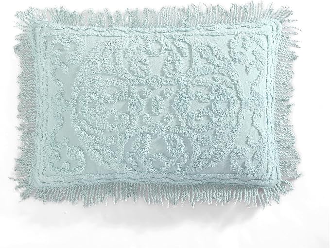 Beatrice Home Fashions Medallion Standard Cotton Chenille Sham, cozy plush 100% by BeatriceHomeFashions