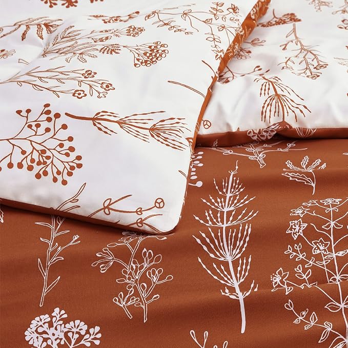 Bedsure Terracotta Full Comforter Set - Image 4
