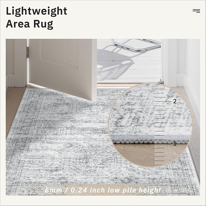 Soalmost Washable Hallway Runner Rug 3x10 Kitchen Entry Rugs Non-Slip, Foldable - Image 7