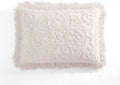 Beatrice Home Fashions Medallion King Cotton Chenille Sham, Blush | Vintage by BeatriceHomeFashions