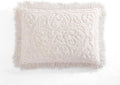 Beatrice Home Fashions Medallion Standard Cotton Chenille Sham, Blush | Vintage by BeatriceHomeFashions