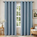 Joydeco Blackout Curtains 90 Inches Long 2 Panels Burg, Room Darkening Curtains by JOYDECO