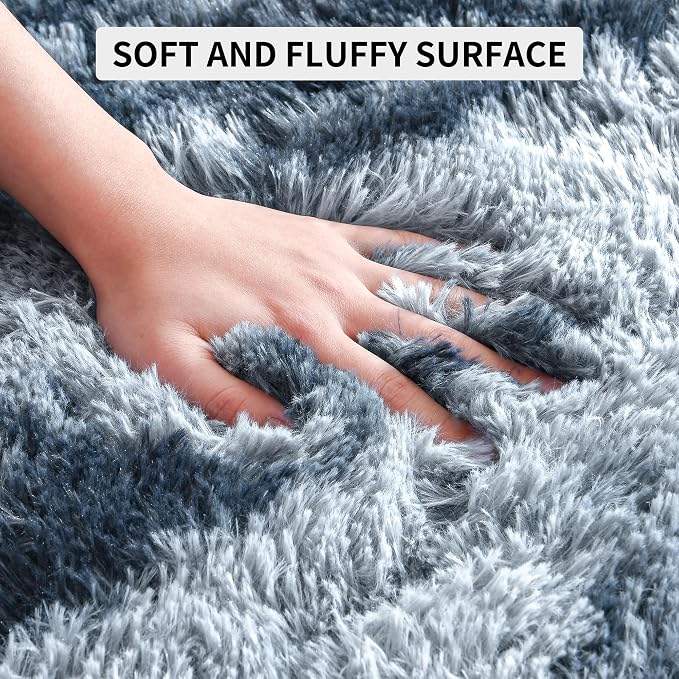 Area Rugs 9x12 for Living Room, Super Soft Fluffy Rugs for Bedroom, Modern - Image 6