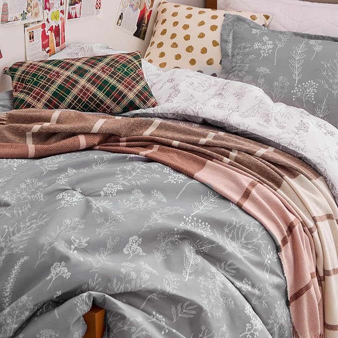 Bedsure Light Grey Twin/Twin XL Comforter Set - Image 6