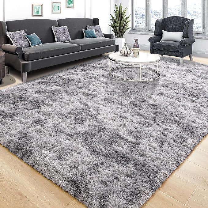 Area Rugs 10x14 for Living Room, Super Soft Fluffy Rugs for Bedroom, Modern - Image 2