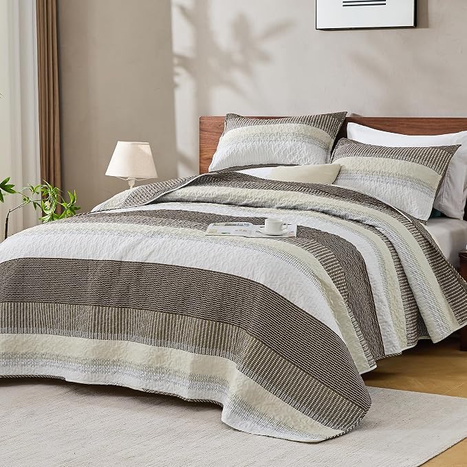 King Size Quilt Set Mocha - Image 7