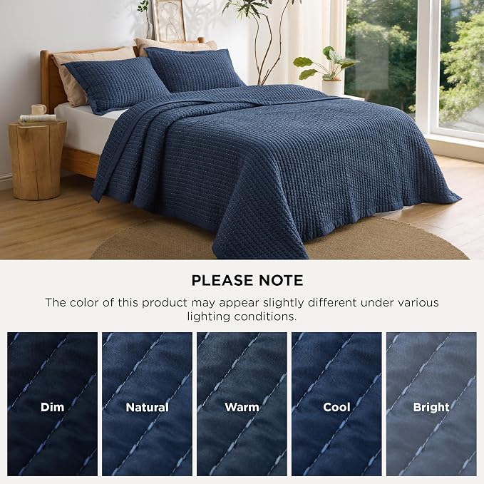 Bedsure Bedspreads Queen Size, Lightweight Striped Comforter, Ultra Soft - Image 8