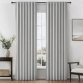 QJmydeco Grey Blackout Curtains 84 Inch Length 2 Panels Set by QJMYDECO