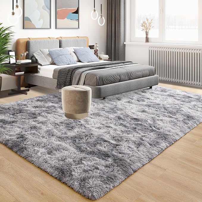 Area Rugs 9x12 for Living Room, Super Soft Fluffy Rugs for Bedroom, Modern - Image 3