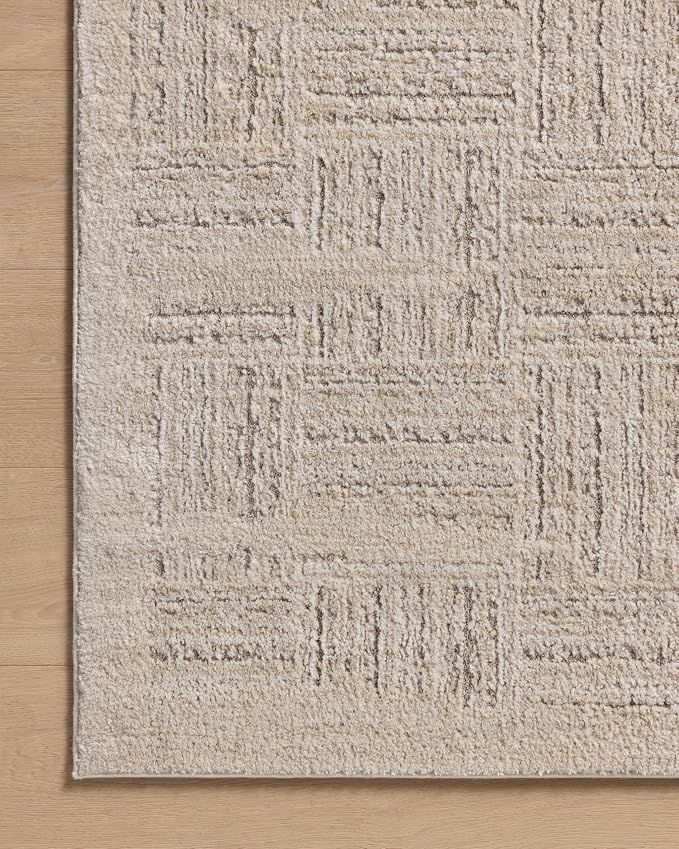 Loloi Amber Lewis Monty Collection MOT-01 Ivory/Taupe 2'-7" x 8'-0", .50" Pile - Image 6
