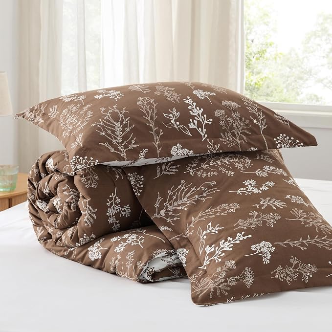 Bedsure Dark Brown Full Comforter Set - Image 7