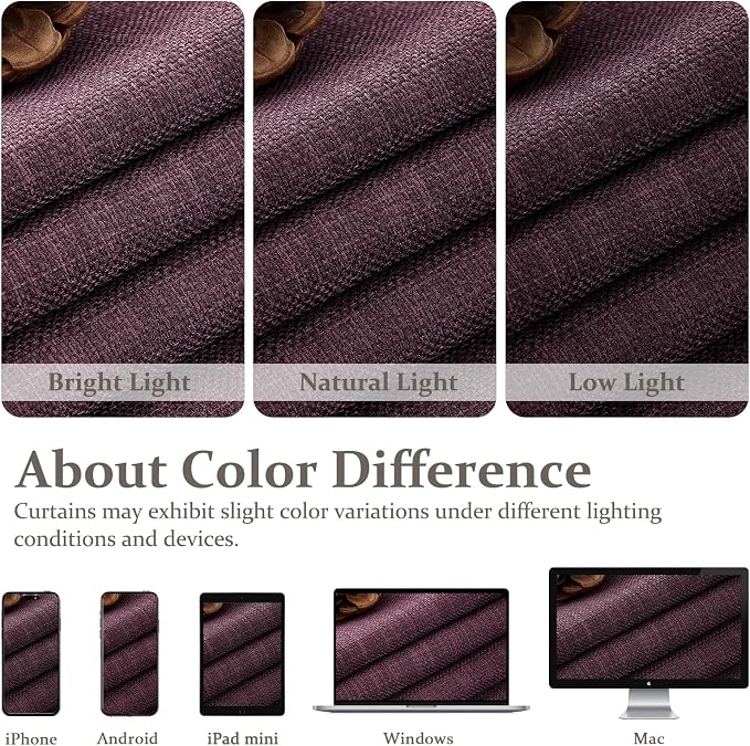 Pinch Pleated Purple Curtains 90 Inches Long 2 Panels Set - Image 10