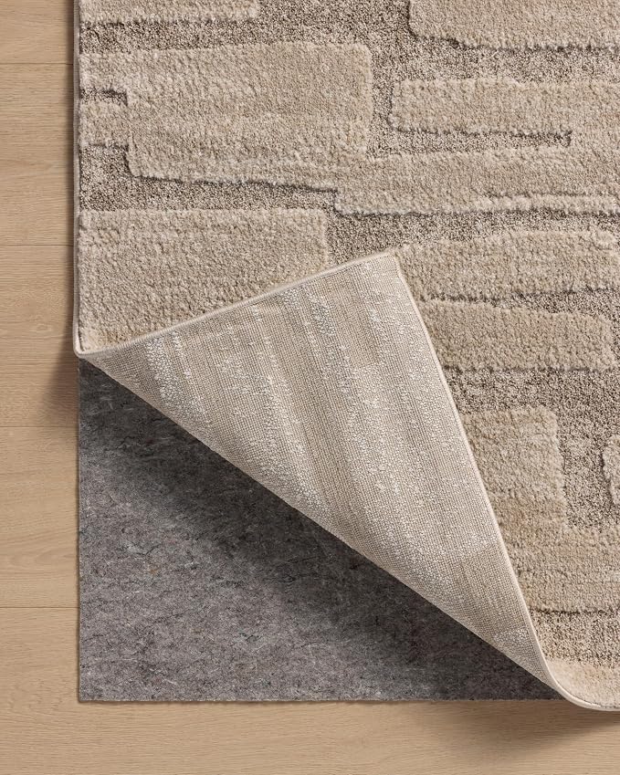 Loloi Amber Lewis Monty Collection MOT-04 Taupe/Beige 2'-7" x 4', .50" Pile - Image 8