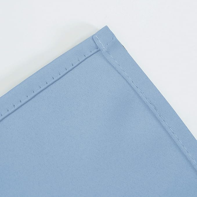 Sky Blue Thermal Blackout Curtains/42 x 72 Inch/Set of 2 Panels Room Darkening - Image 7