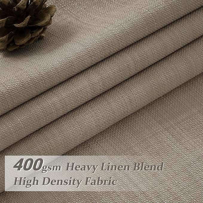 PleatedDrapes Burlywood Birch Black Out Curtains 86 Inches Long - Image 2
