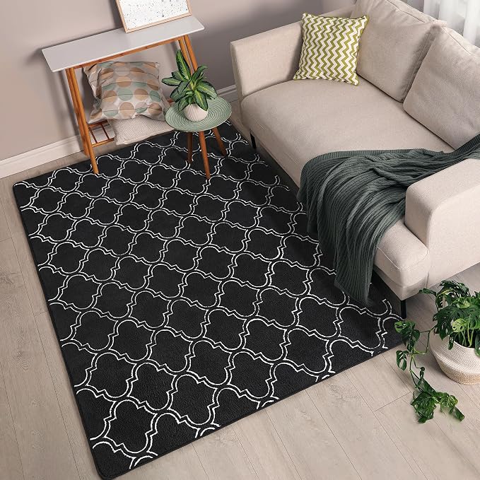 Chicrug 4x6 Shag Geometric Modern Area Rug - Image 7