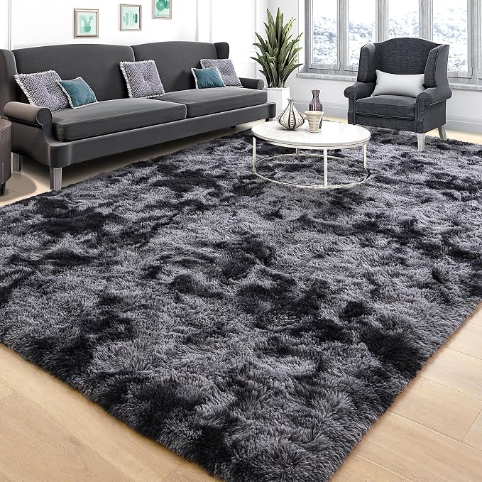 Area Rugs 9x12 for Living Room, Super Soft Fluffy Rugs for Bedroom, Modern - Image 2