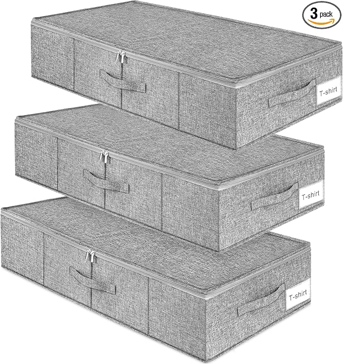 punemi 6.7 in High Under Bed Storage Container by Punemi
