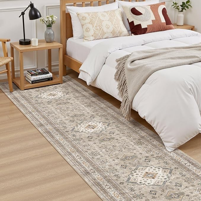 cotiled 2x8 Hallway Runner Rug for Entryway, Non-Slip Vintage, and Laundry Room - Image 3