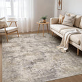 Nakagishi Boho 6x9 Area Rug Living Room Rugs Machine Washable Brown Grey | Soft by NakagishiAreaRug